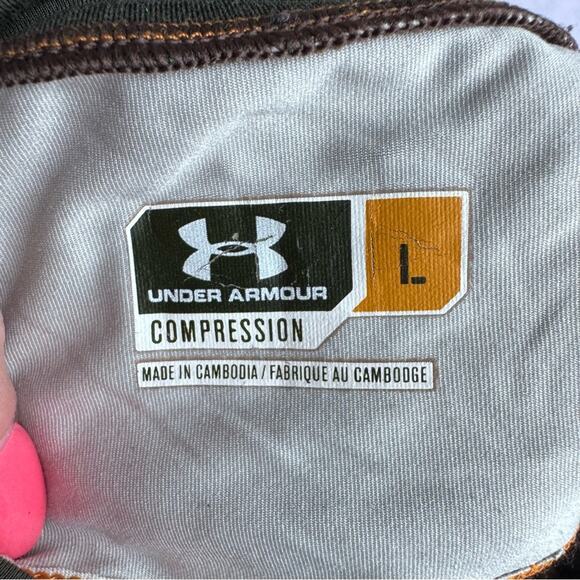 Under Armour UA Camo Hunting Compression Short Sleeve Shirt Breakup infinity - Picture 6 of 9